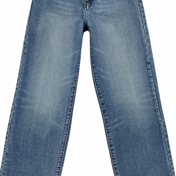 Chams Cropped Denim Jeans Medium Blue Wash Decorative Pockets - Picture 4 of 15